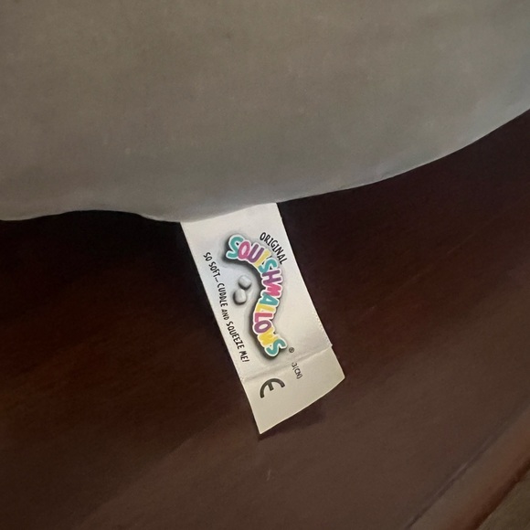 Squishmallows Tally the Gray Cat Plush with Pink Accents stackable - Picture 5 of 8